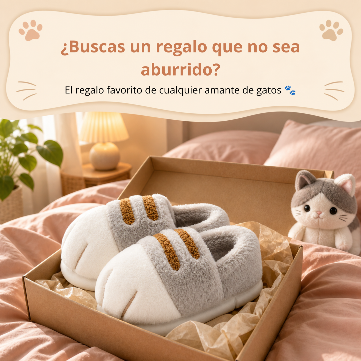 Pantuflas Patita de Gato