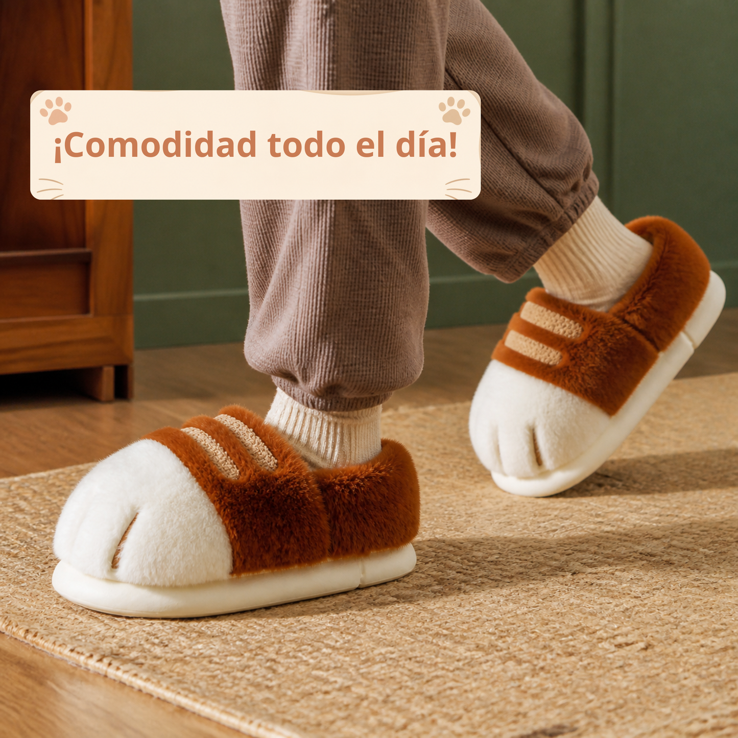 Pantuflas Patita de Gato